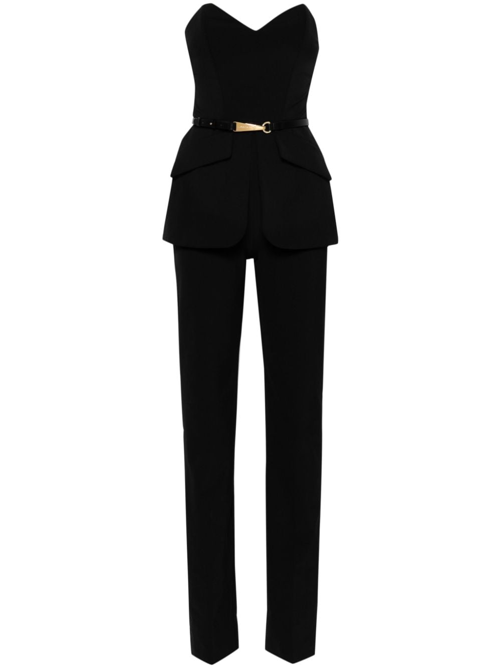 Elisabetta Franchi strapless straight-leg jumpsuit - Black von Elisabetta Franchi