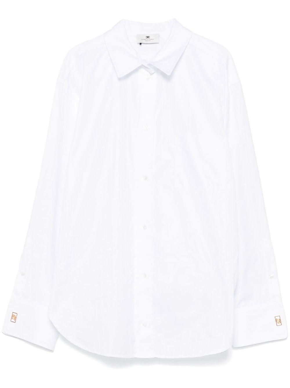 Elisabetta Franchi striped jacquard shirt - White von Elisabetta Franchi