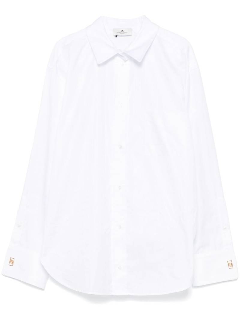 Elisabetta Franchi striped jacquard shirt - White von Elisabetta Franchi