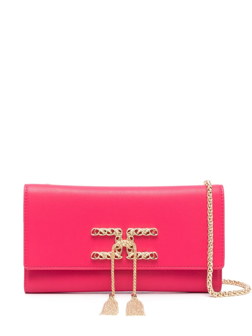 Elisabetta Franchi tassel-detail clutch bag - Pink von Elisabetta Franchi