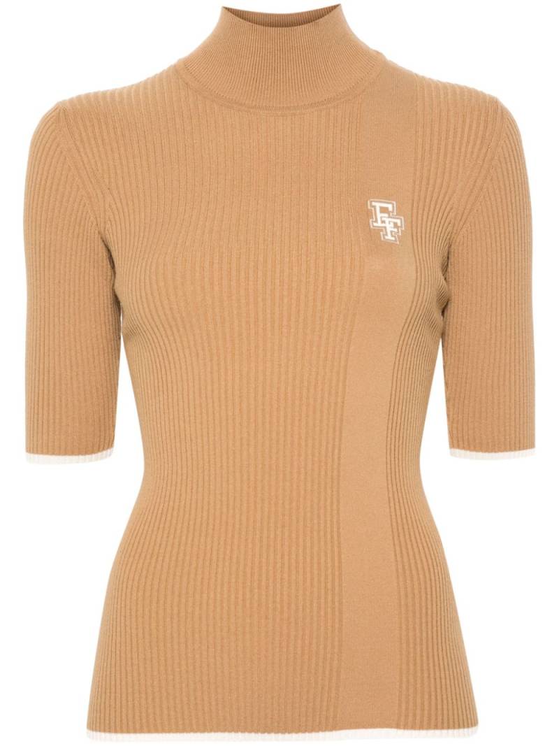 Elisabetta Franchi turtleneck knitted top - Neutrals von Elisabetta Franchi