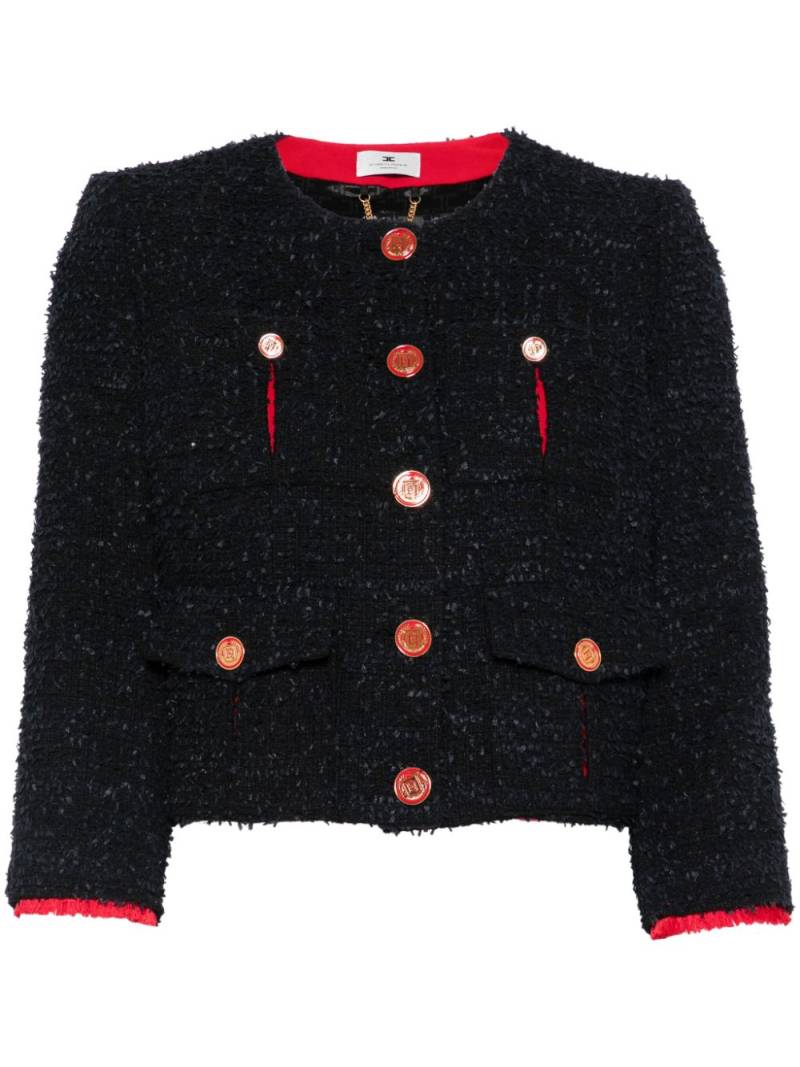 Elisabetta Franchi tweed jacket - Black von Elisabetta Franchi