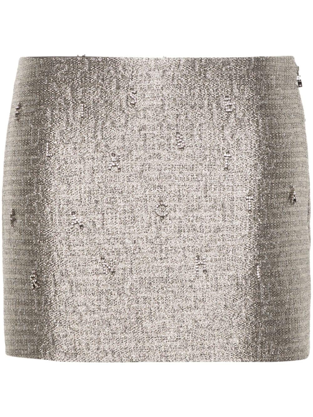 Elisabetta Franchi tweed mini skirt - Grey von Elisabetta Franchi