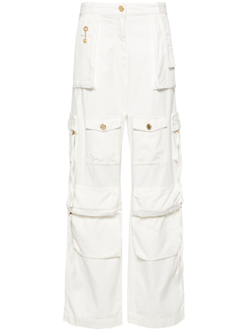 Elisabetta Franchi wide-leg cargo jeans - White von Elisabetta Franchi