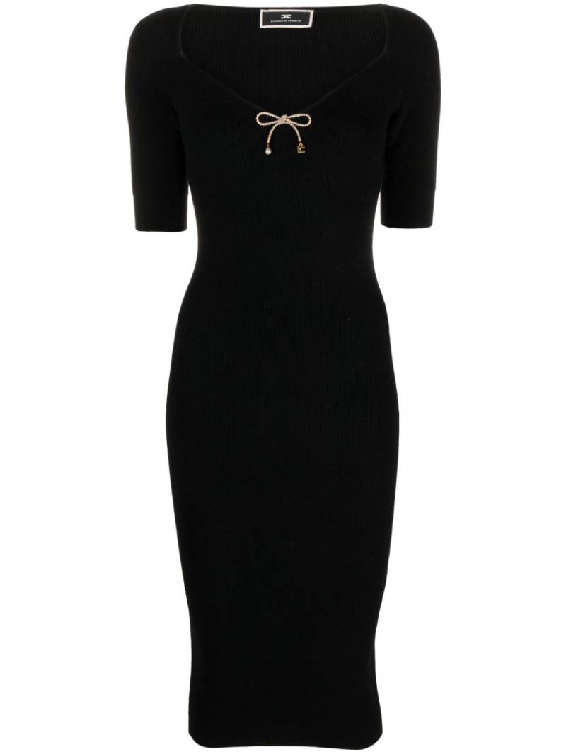 Elisabetta Franchi wool-blend midi dress - Black von Elisabetta Franchi