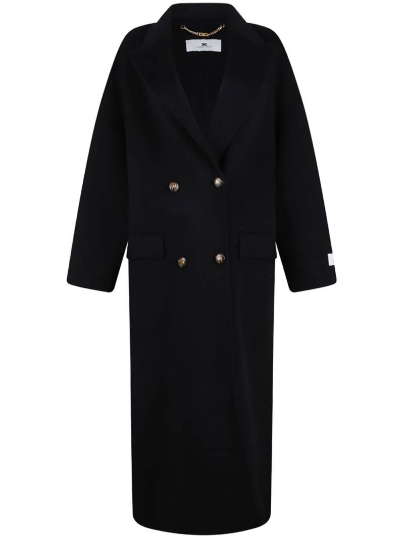 Elisabetta Franchi wool double-breasted coat - Black von Elisabetta Franchi