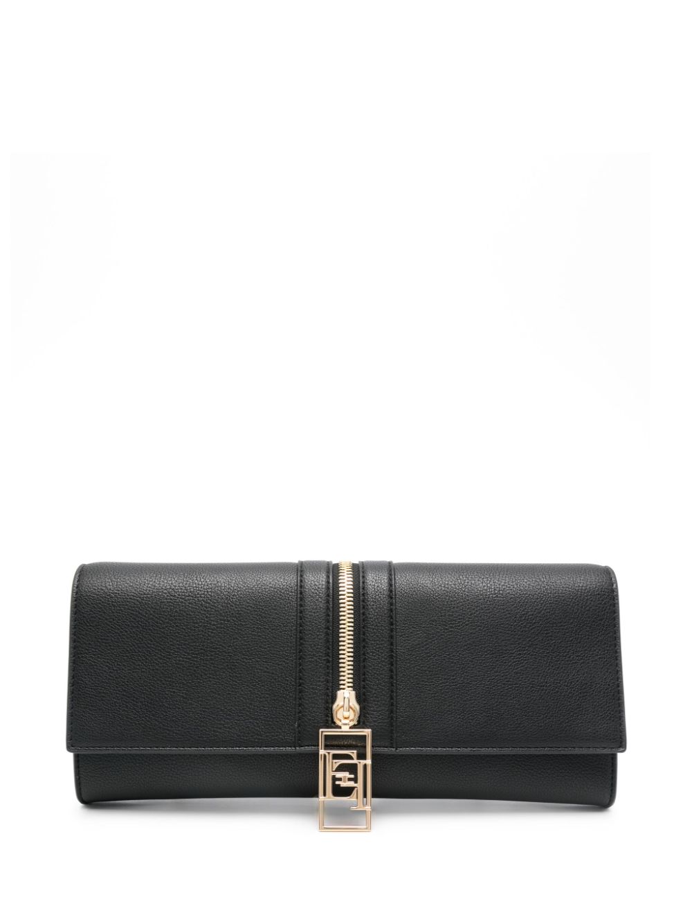 Elisabetta Franchi zip-detail clutch bag - Black von Elisabetta Franchi