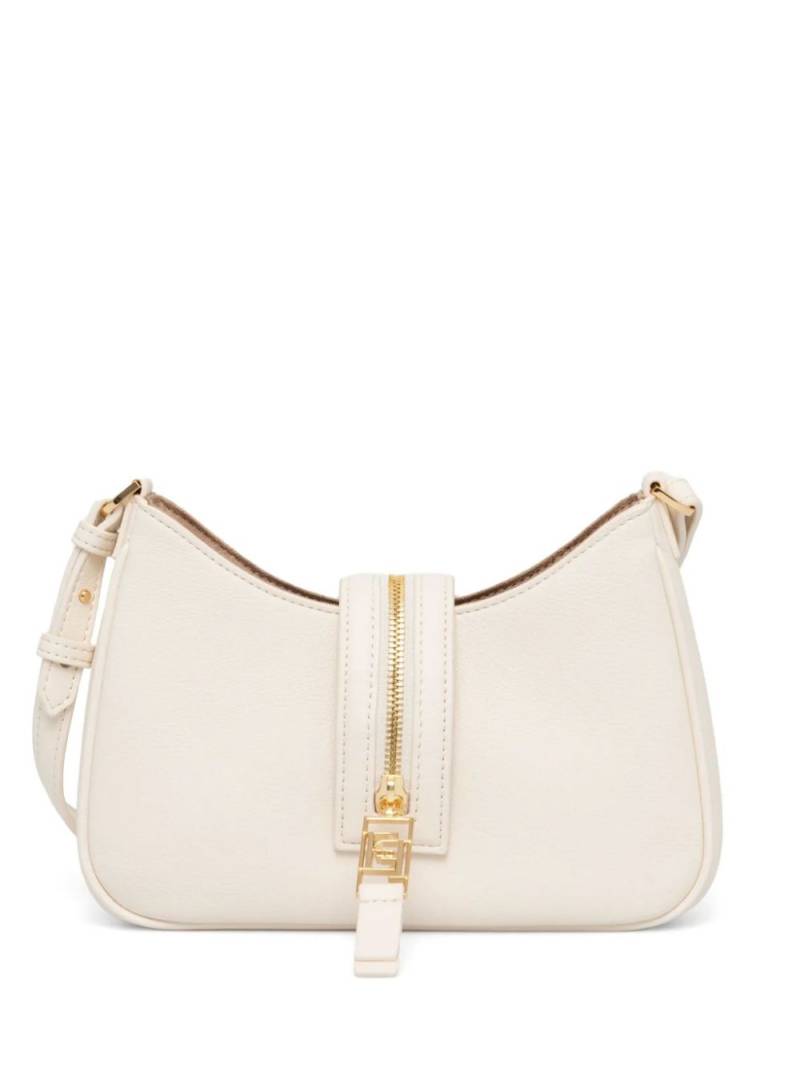 Elisabetta Franchi zip-detail faux-leather shoulder bag - Neutrals von Elisabetta Franchi