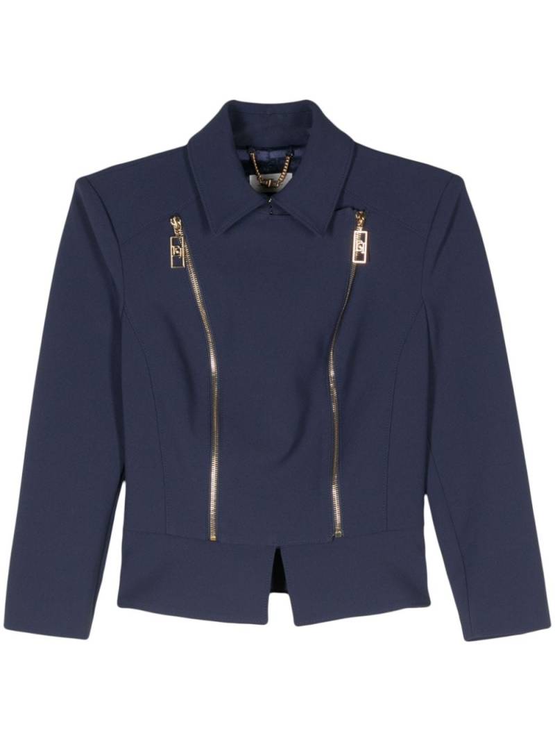 Elisabetta Franchi zip-detail jacket - Blue von Elisabetta Franchi