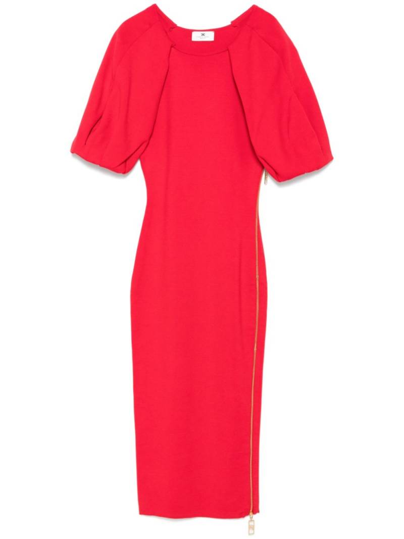 Elisabetta Franchi zip-detail midi dress - Red von Elisabetta Franchi