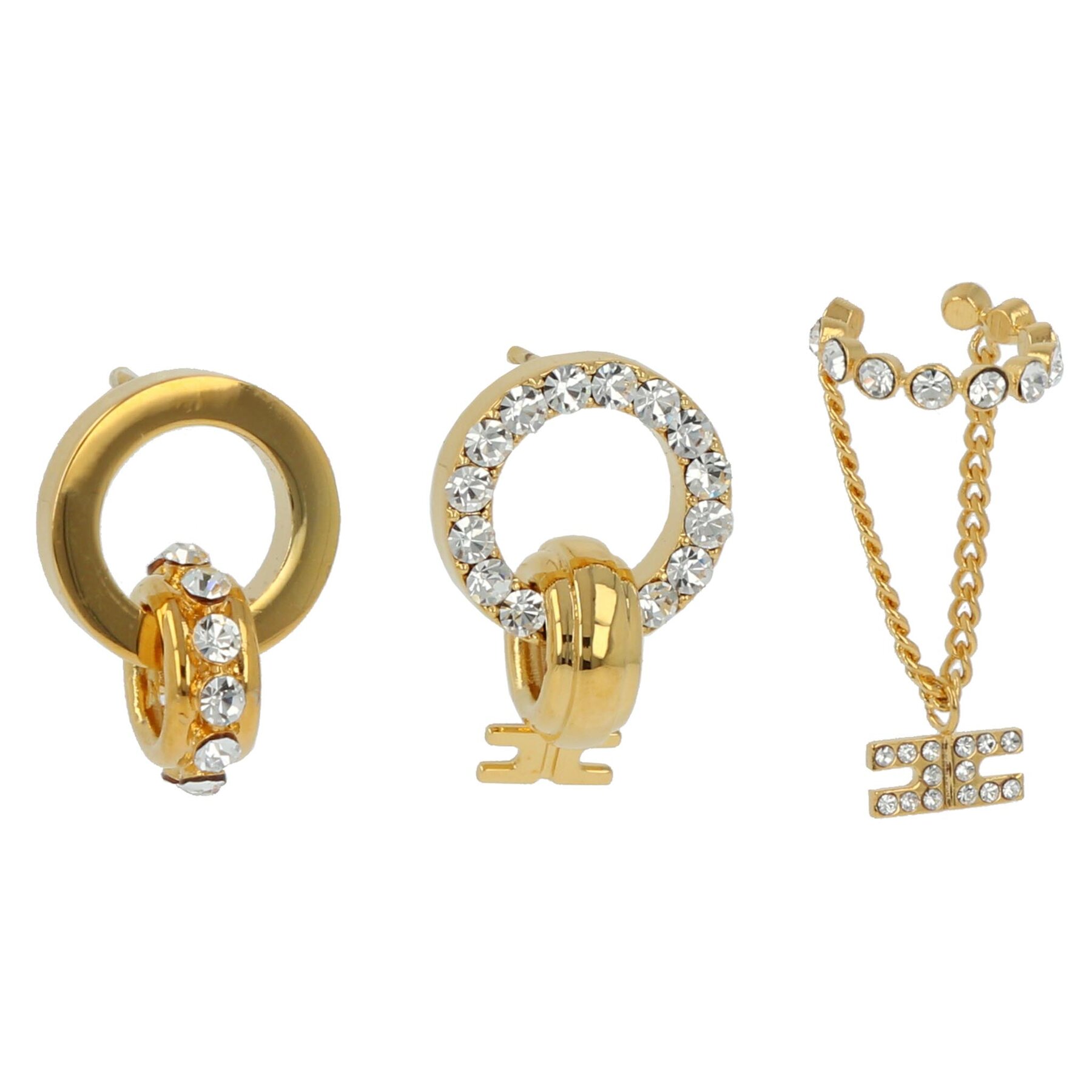 Set mit 3 Ohrringen Elisabetta Franchi OR-24M-41E2-V200 Goldfarben von Elisabetta Franchi