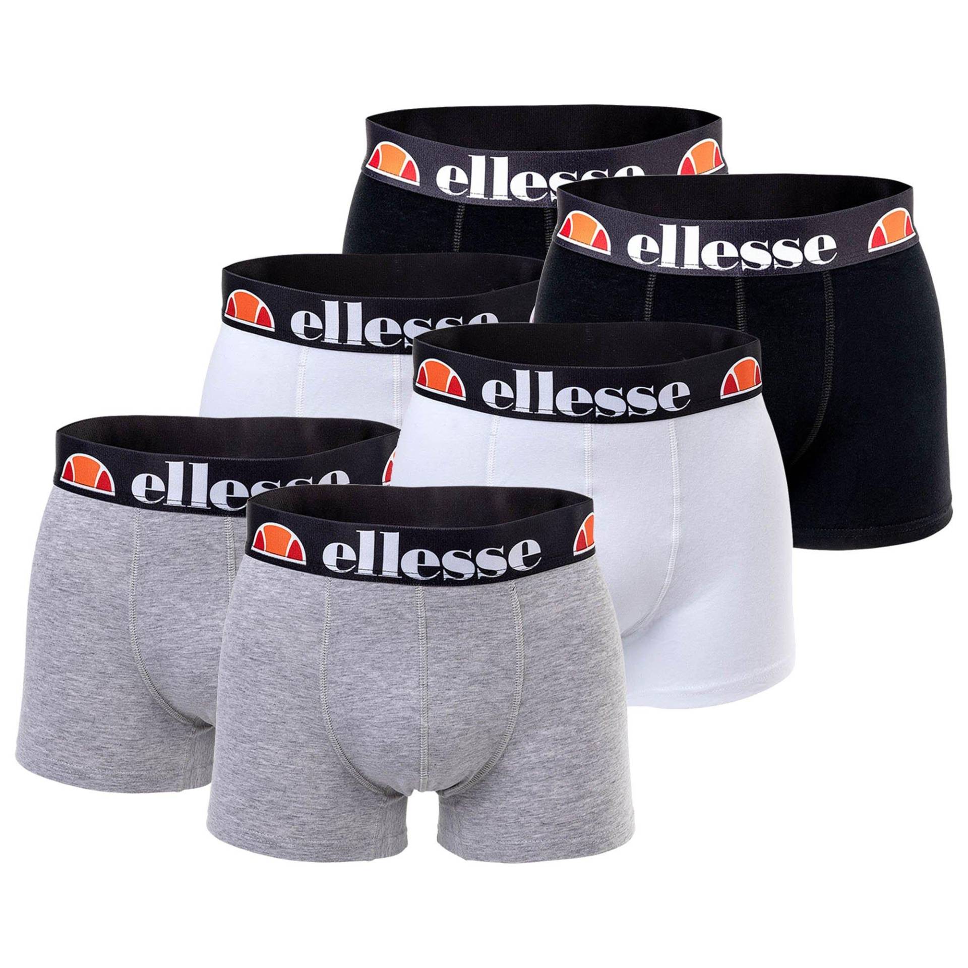 Boxershort 6er Pack Stretch-grillo Fashion Trunks Herren Grau M von Ellesse