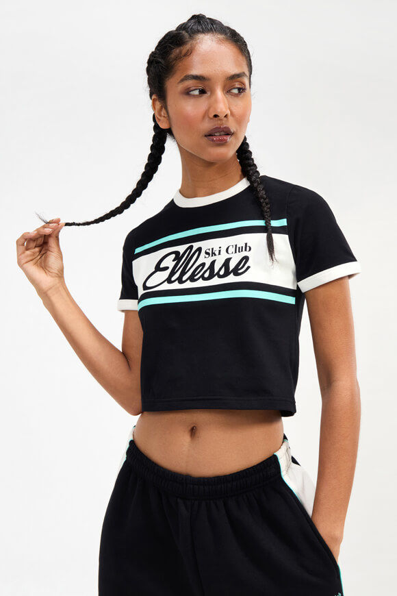 Ellesse Berau Crop T-Shirt | Black | Damen  | L von Ellesse