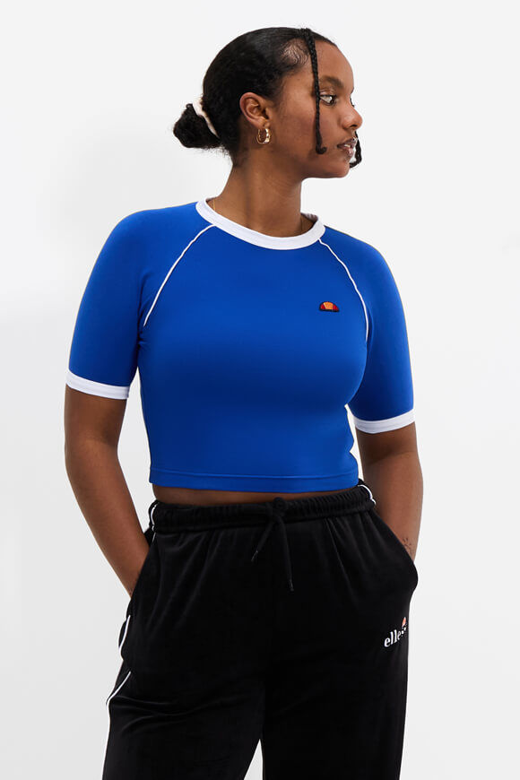 Ellesse Chevalier Crop T-Shirt | Blue | Damen  | L von Ellesse