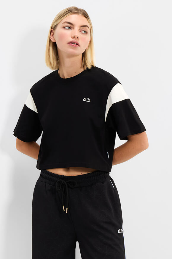 Ellesse Derpy Crop T-Shirt | Black | Damen  | 36 von Ellesse