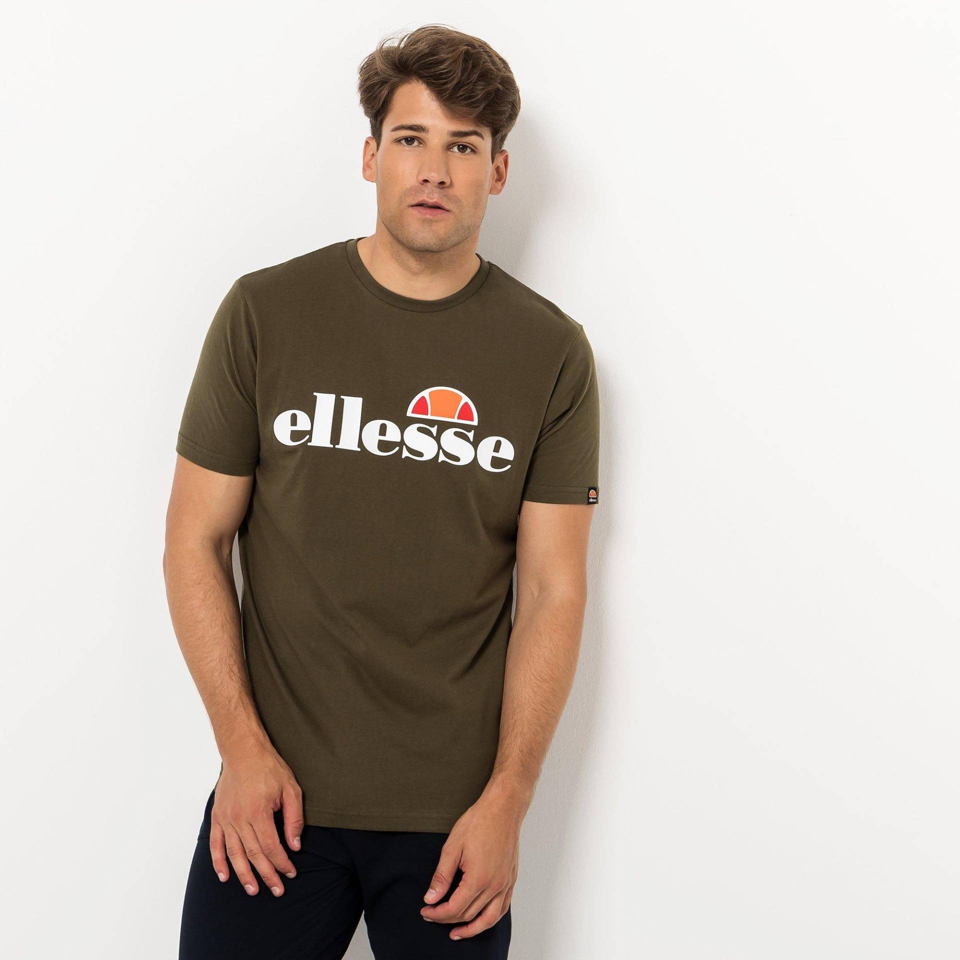 T-shirt, Classic Fit, Kurzarm Herren Olivegrün XL von Ellesse