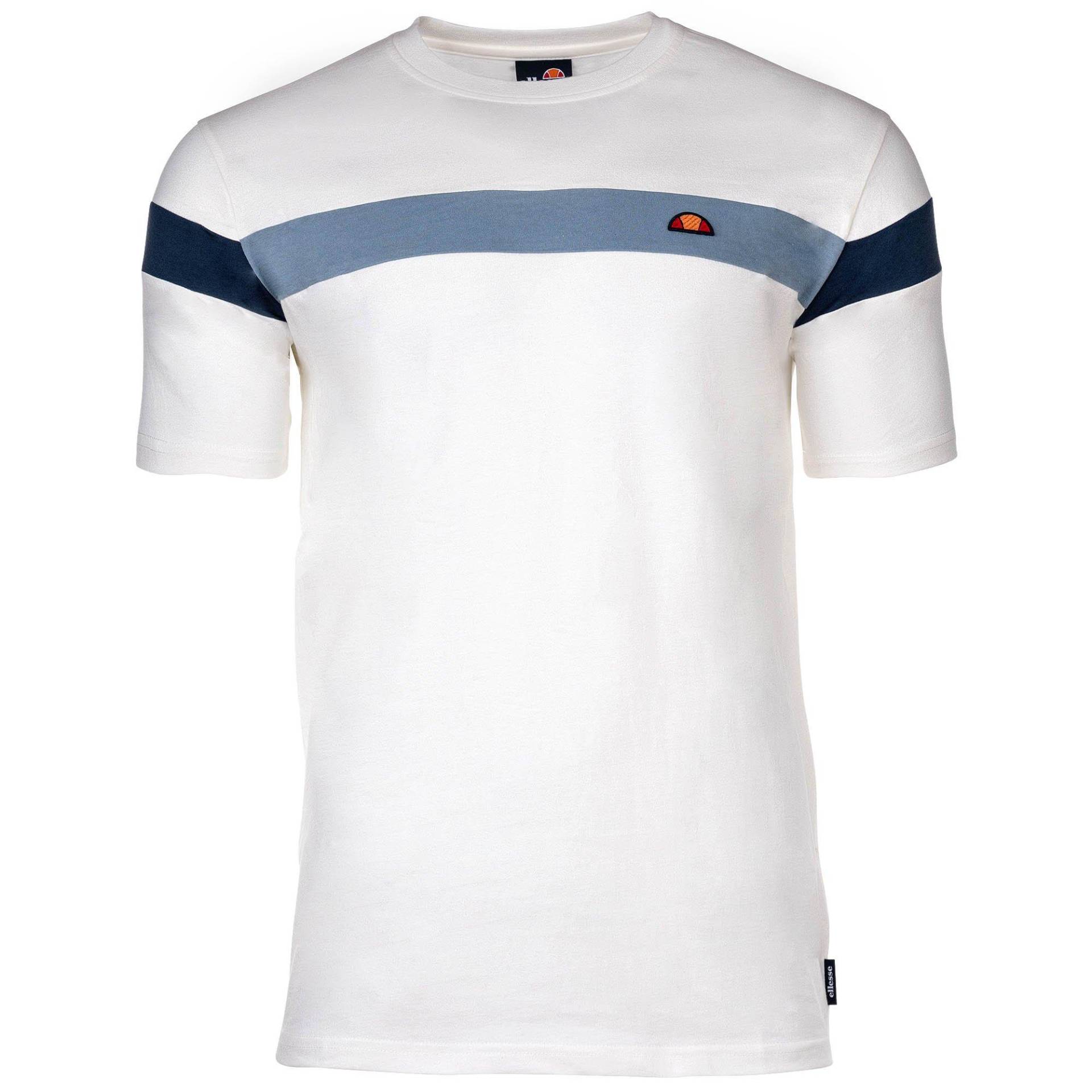 T-shirt Bequem Sitzend Herren Weiss L von Ellesse