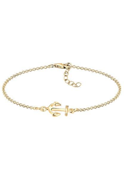 Armband Anker Damen Gold 17cm von Elli