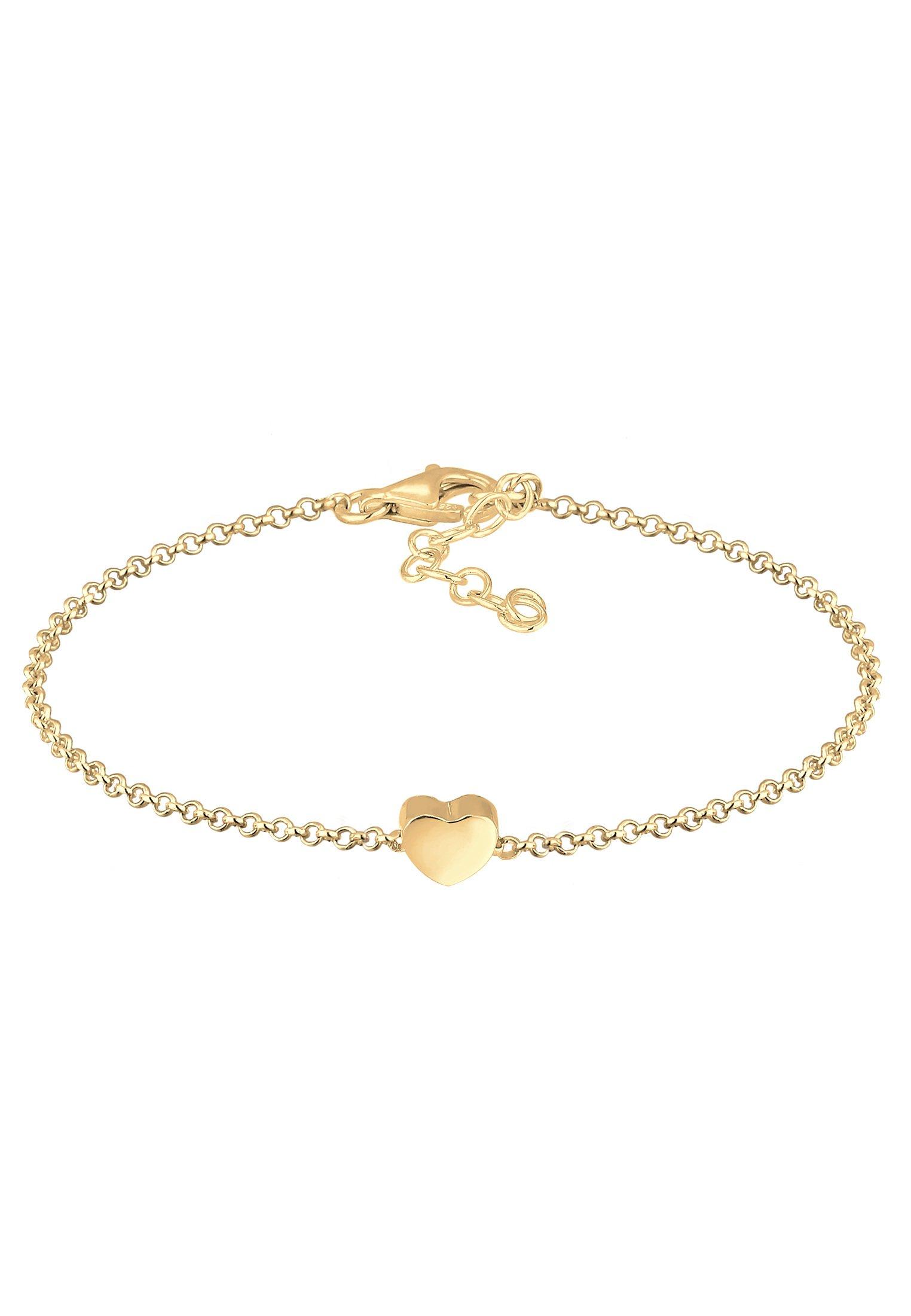 Armband Herz Damen Gold 16cm von Elli