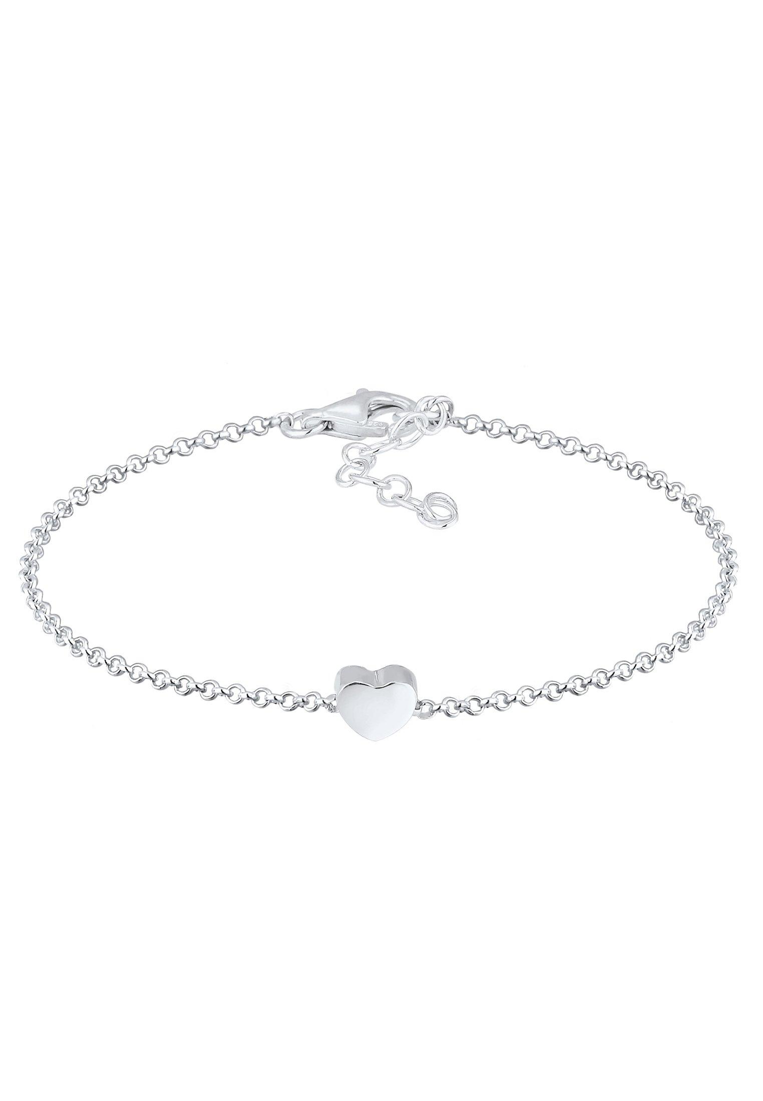 Armband Herz Damen Silber 16cm von Elli