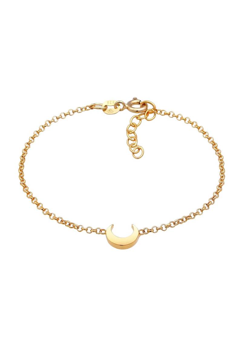 Armband Kids Halbmond Mond Astro Unisex Gold 14cm von Elli