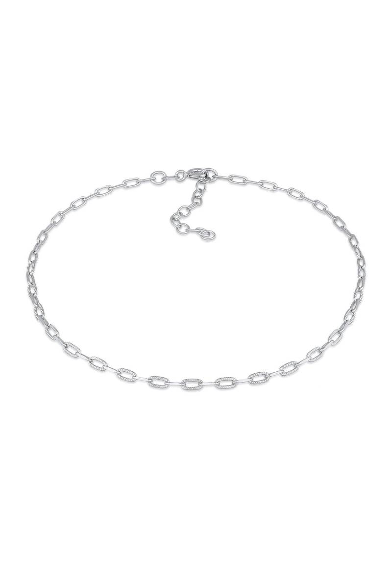 Fußschmuck Basic Gliederkette Unisex Silber 22cm von Elli