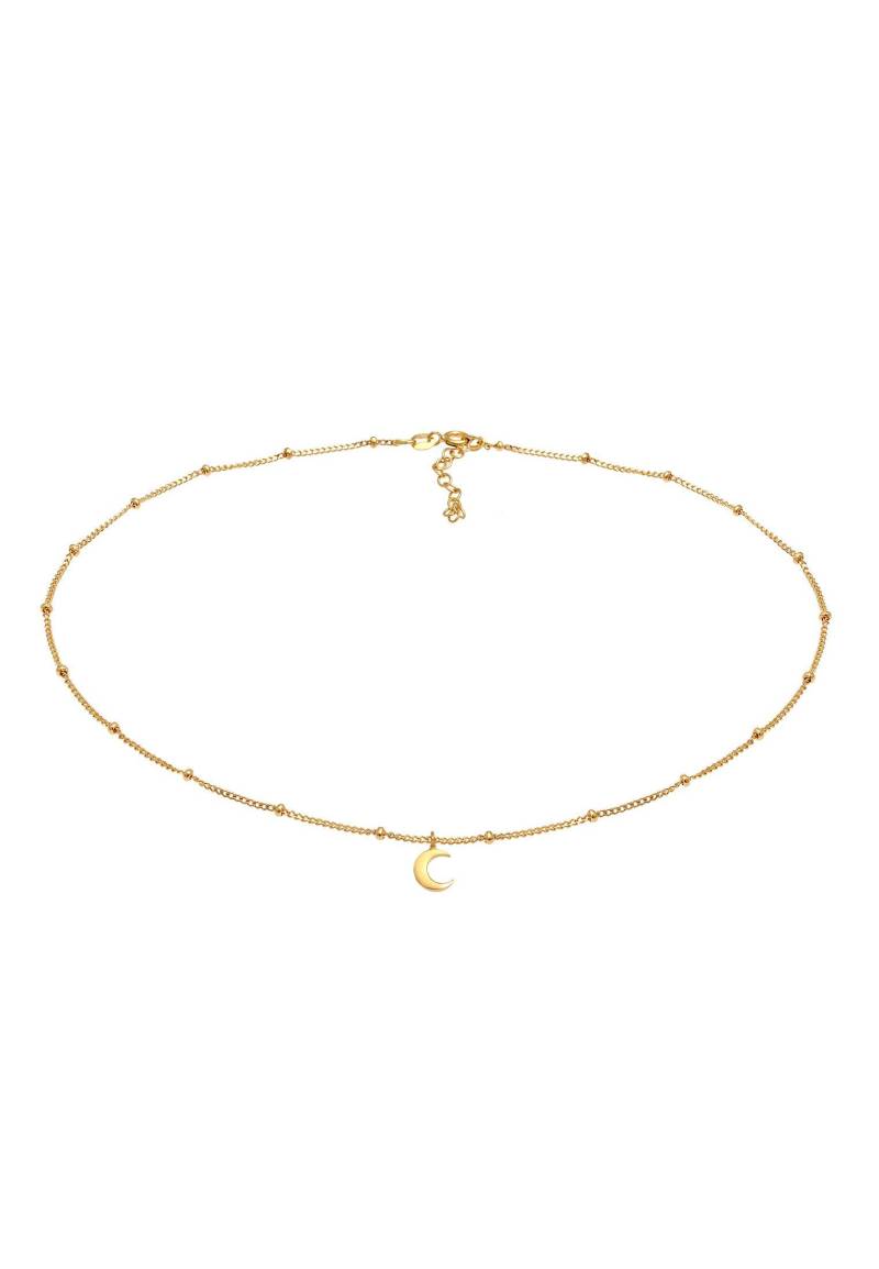 Halskette Choker Halbmond Damen Gold 36cm von Elli