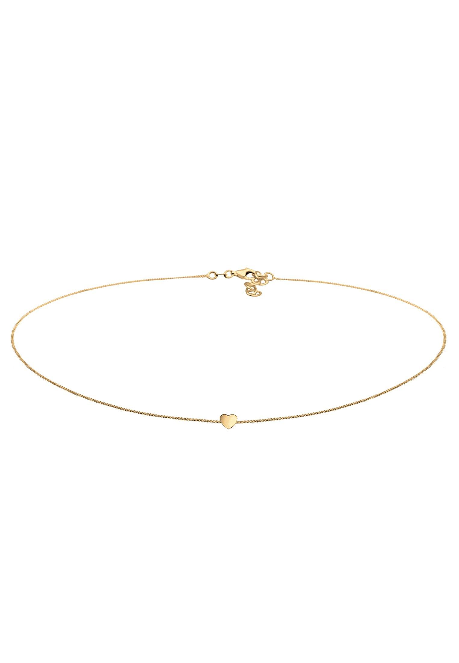 Halskette Choker Herz Damen Gold 38cm von Elli