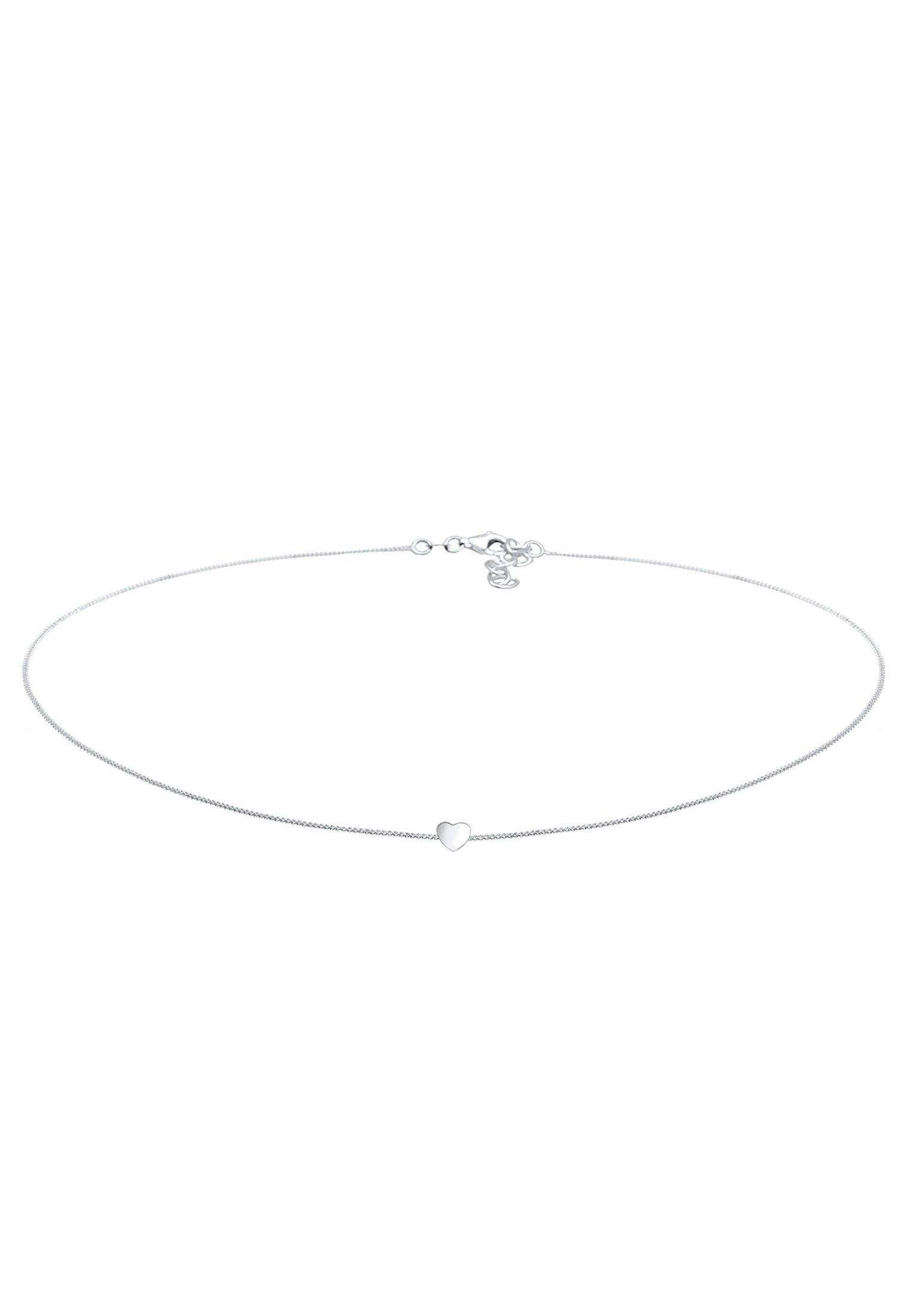 Halskette Choker Herz Damen Silber 38cm von Elli