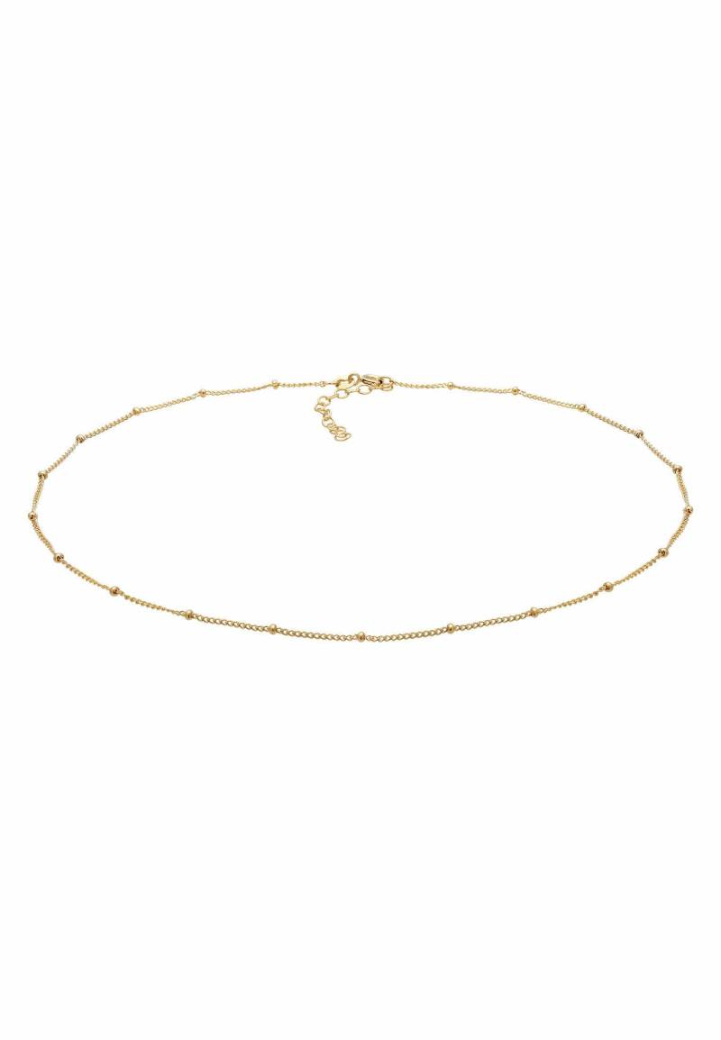 Halskette Choker Kugelkette Damen Gold 36cm von Elli