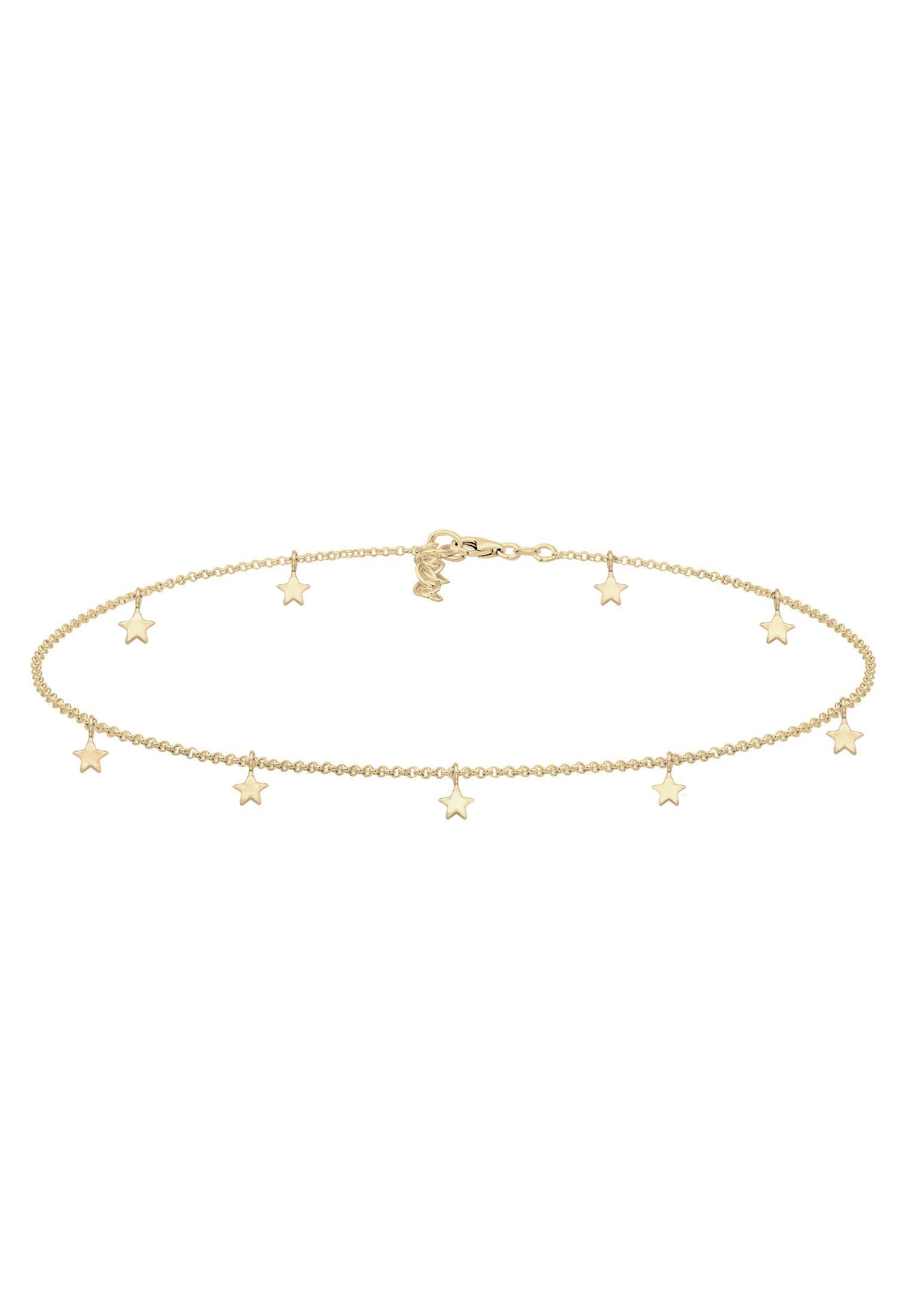 Halskette Choker Sterne Damen Gold 36cm von Elli