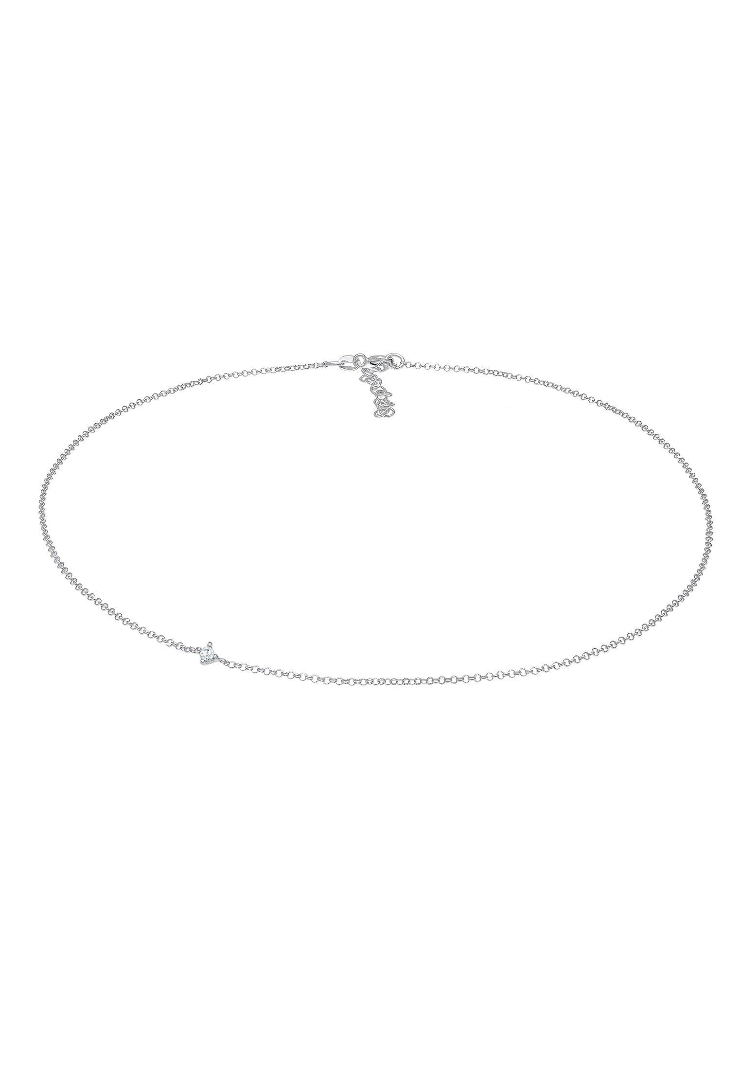 Halskette Choker Zirkonia Damen Silber 36cm von Elli