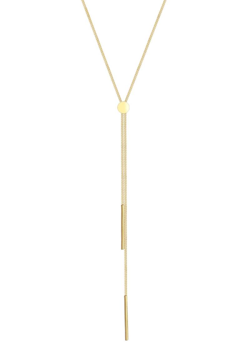 Halskette Y-kette Damen Gold 45cm von Elli