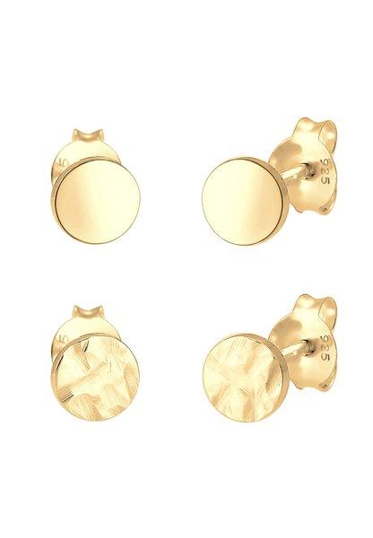 Ohrringe 2er Set Stecker Damen Gold ONE SIZE von Elli