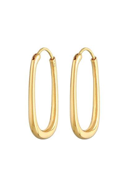 Ohrringe Creolen Oval Elegant Zeitlos Damen Gold ONE SIZE von Elli