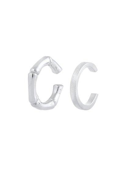 Ohrringe Earcuff Set Damen Silber ONE SIZE von Elli