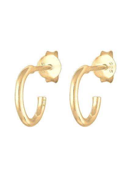 Ohrringe Mini Creolen Stecker Damen Gold ONE SIZE von Elli