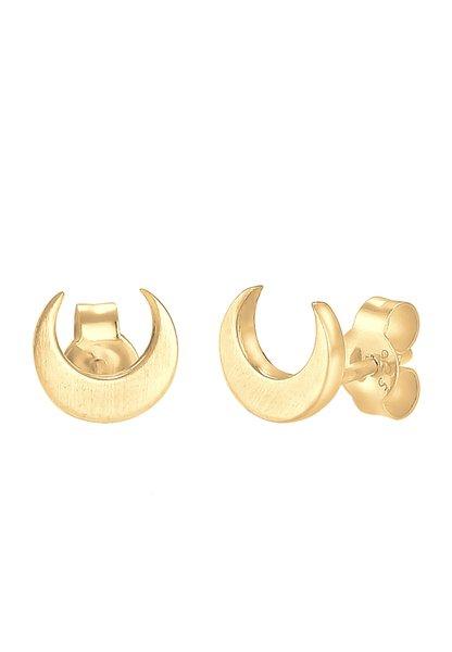 Ohrringe Ohrstecker Halbmond Damen Gold ONE SIZE von Elli