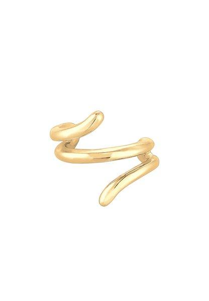 Ohrringe Single Earcuff Twisted Damen Gold ONE SIZE von Elli