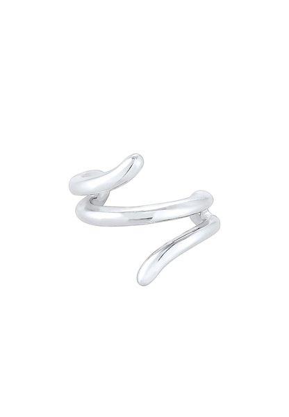 Ohrringe Single Earcuff Twisted Damen Silber ONE SIZE von Elli