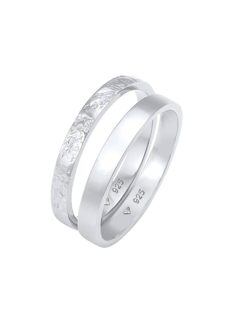 Ring 2er Set Basic Damen Silber 52mm von Elli