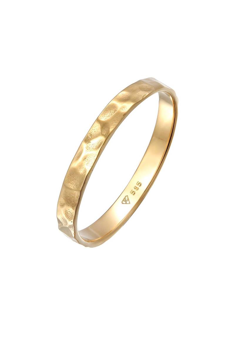 Ring Bandring Freundschaftsring Ehering 585er Gelbgold Damen Gold 56mm von Elli