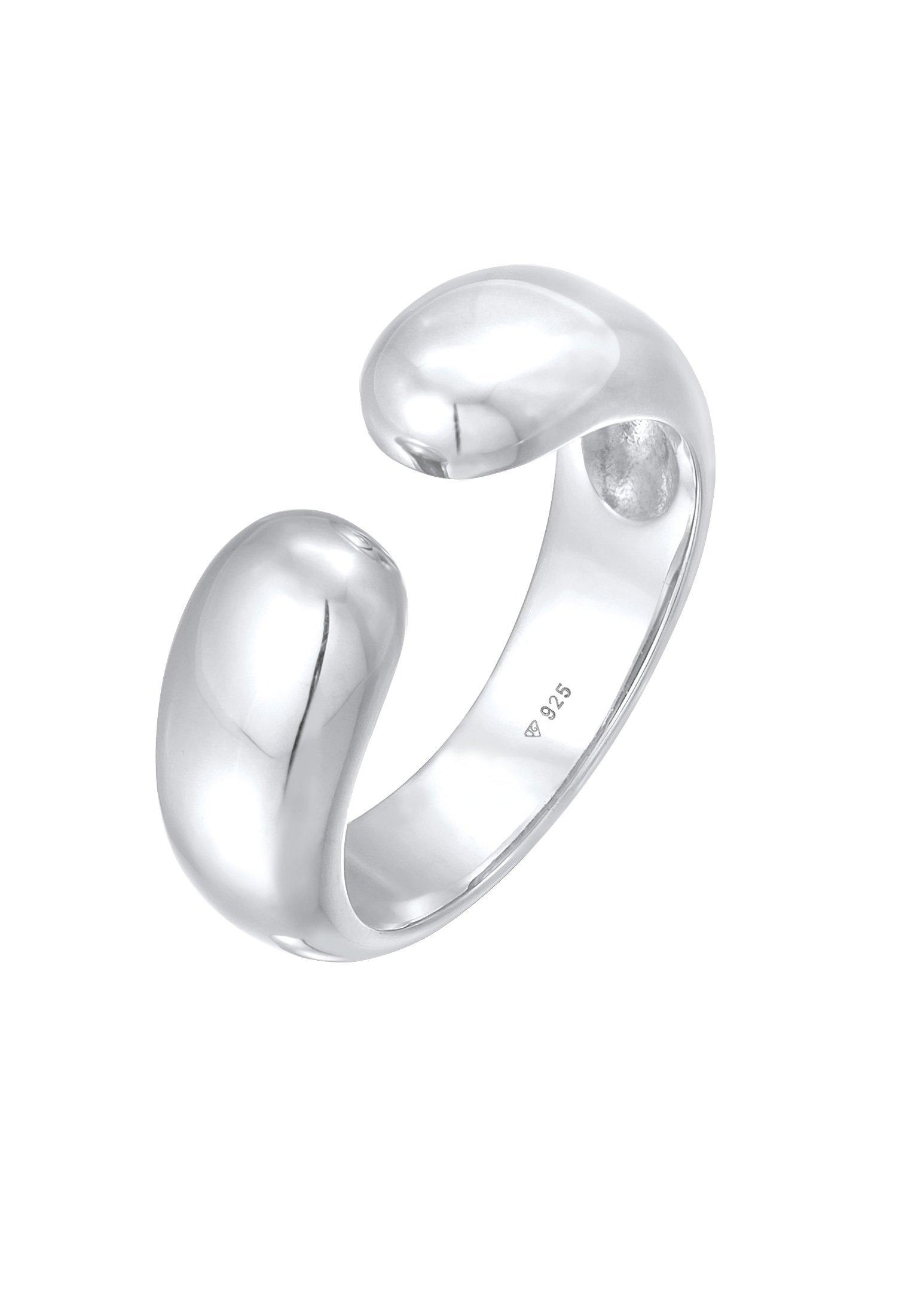 Ring Bandring Urban Style 925 Silber Damen Silber 54mm von Elli