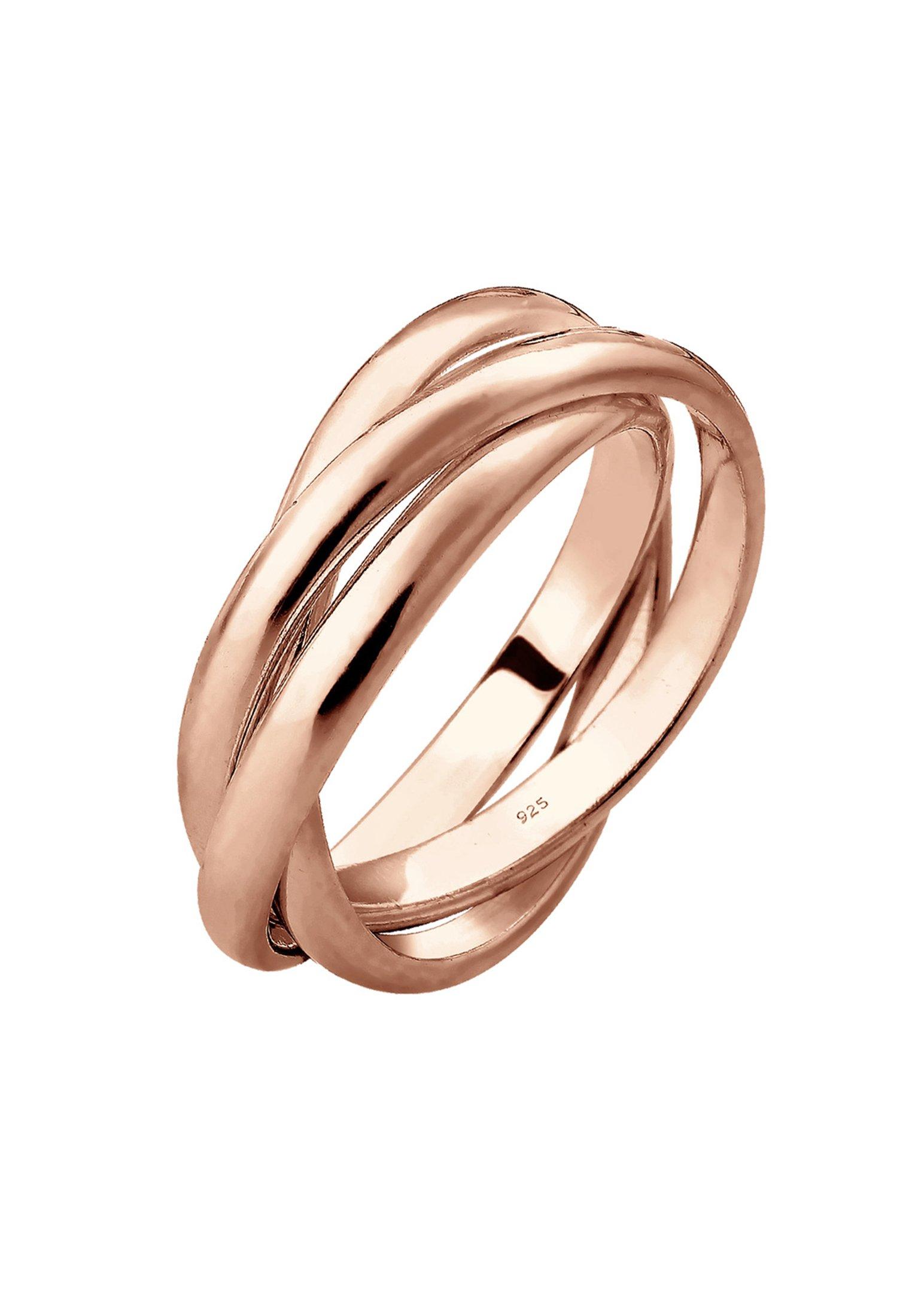 Ring Basic Design Damen Goldrosa 56mm von Elli