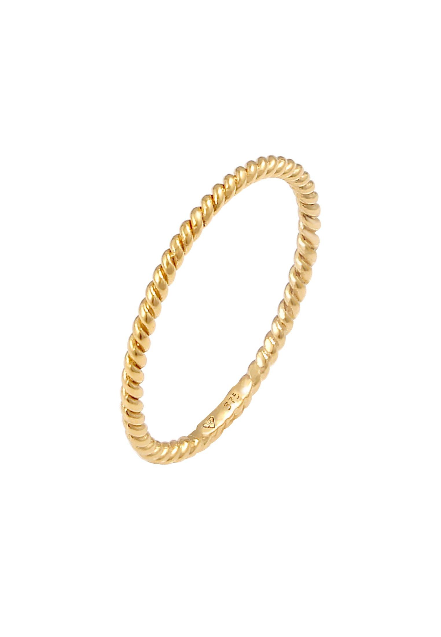 Ring Filigran Twisted Damen Gold 50mm von Elli