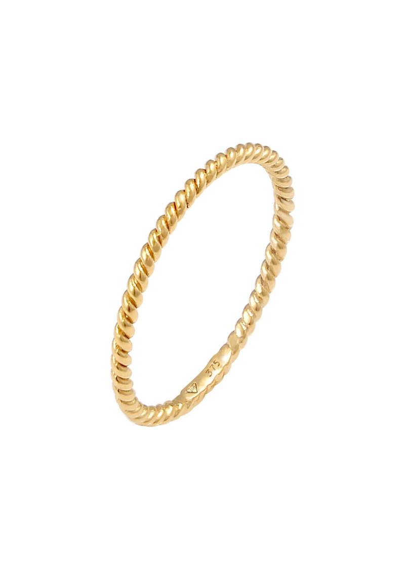 Ring Filigran Twisted Damen Gold 50mm von Elli