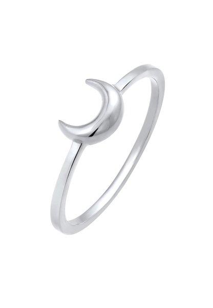 Ring Halbmond Mond Astro Basic Damen Silber 56mm von Elli