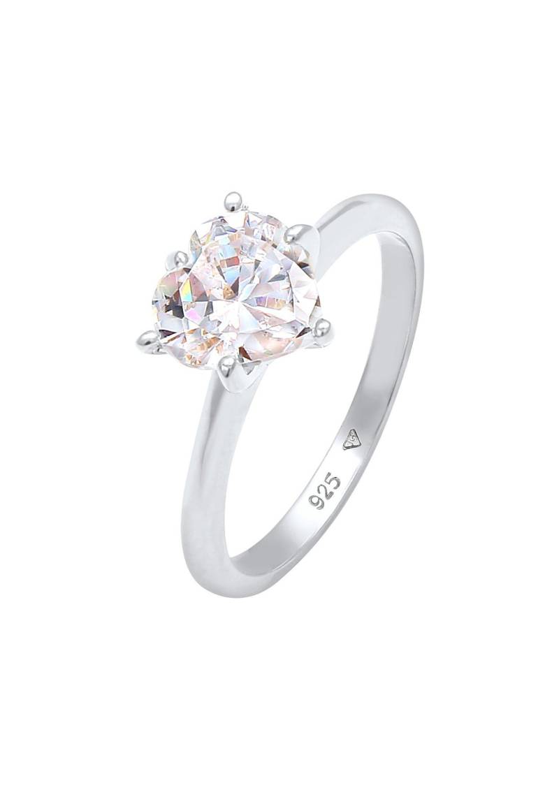 Ring Herz Zirkonia Damen Silber 52mm von Elli