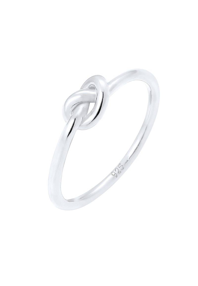 Ring Knoten Verknotet Trend Basic Damen Silber 58mm von Elli