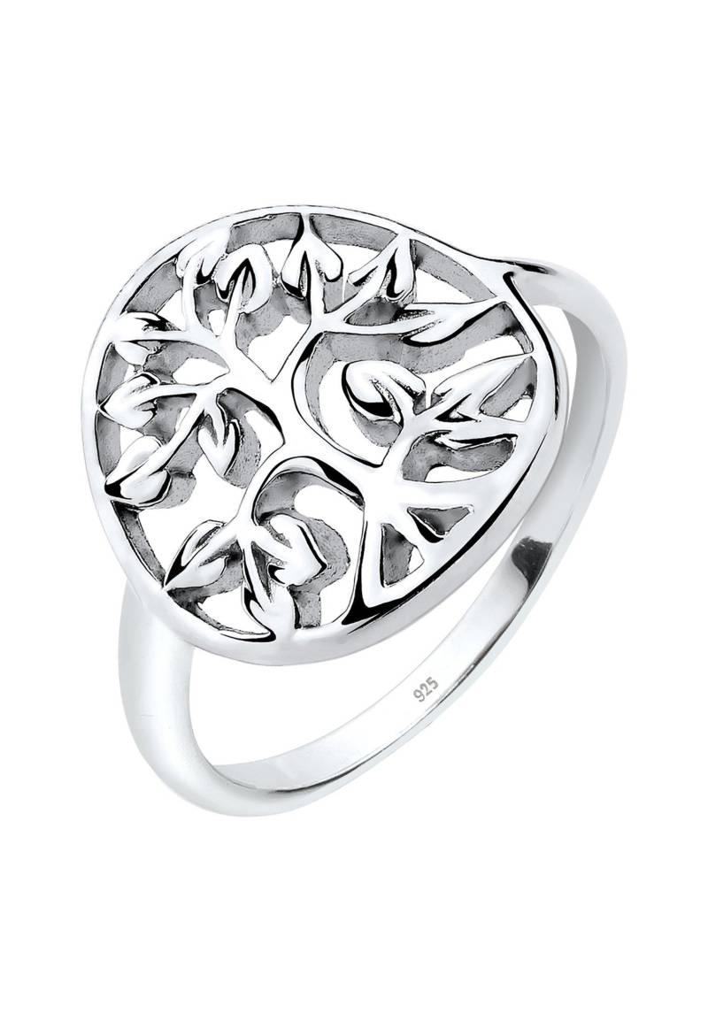 Ring Lebensbaum Floral Damen Silber 54mm von Elli